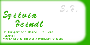 szilvia heindl business card